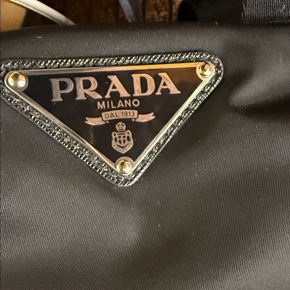 NWT PRADA Re-Nylon/ Leather Padded Large Black tote/ shopping Bag Crossbody mens - Picture 3 of 17